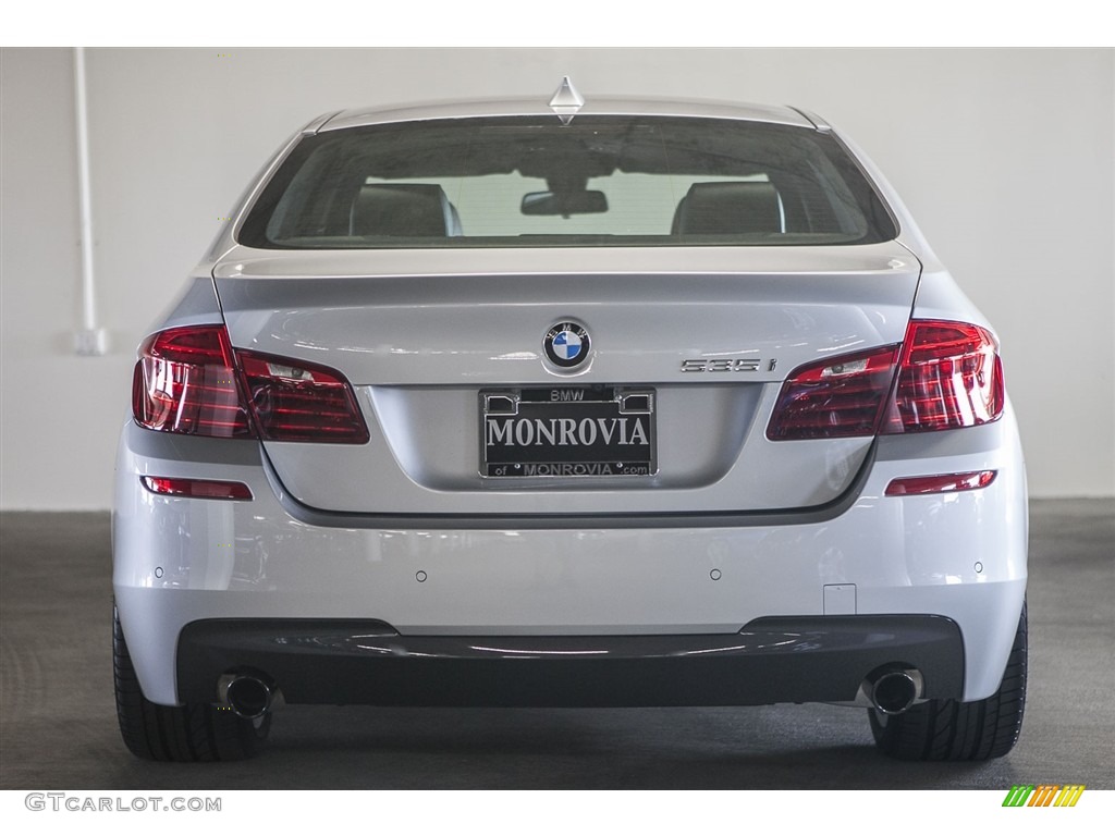 2016 5 Series 535i Sedan - Glacier Silver Metallic / Black photo #5