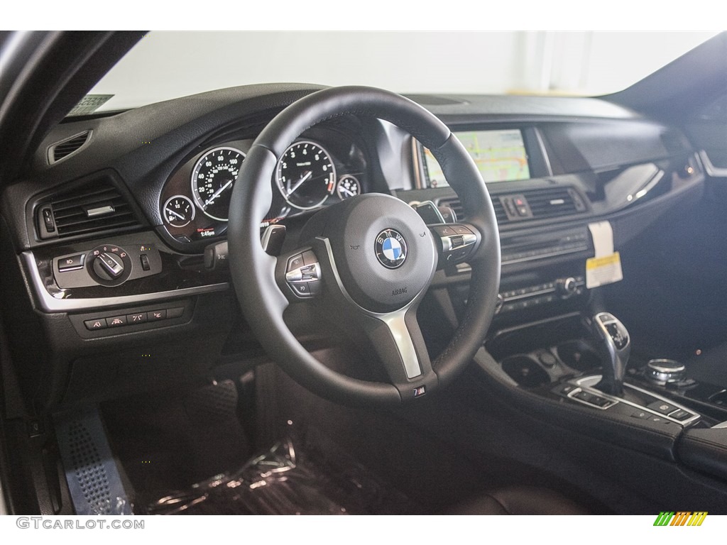 2016 5 Series 535i Sedan - Glacier Silver Metallic / Black photo #7