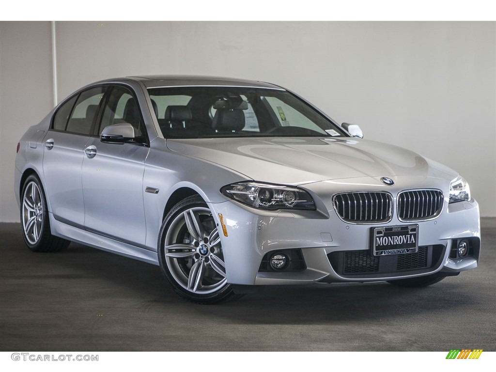2016 5 Series 535i Sedan - Glacier Silver Metallic / Black photo #11