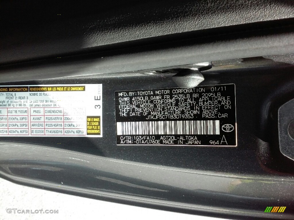 2011 tC  - Magnetic Gray Metallic / Dark Charcoal photo #24