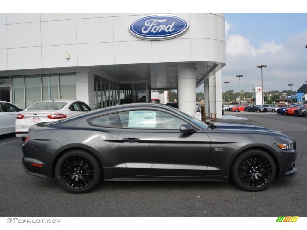 2017 Mustang GT Premium Coupe - Magnetic / Ebony photo #2