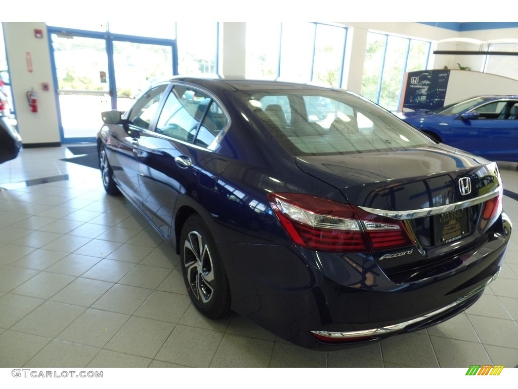2016 Accord LX Sedan - Obsidian Blue Pearl / Gray photo #2