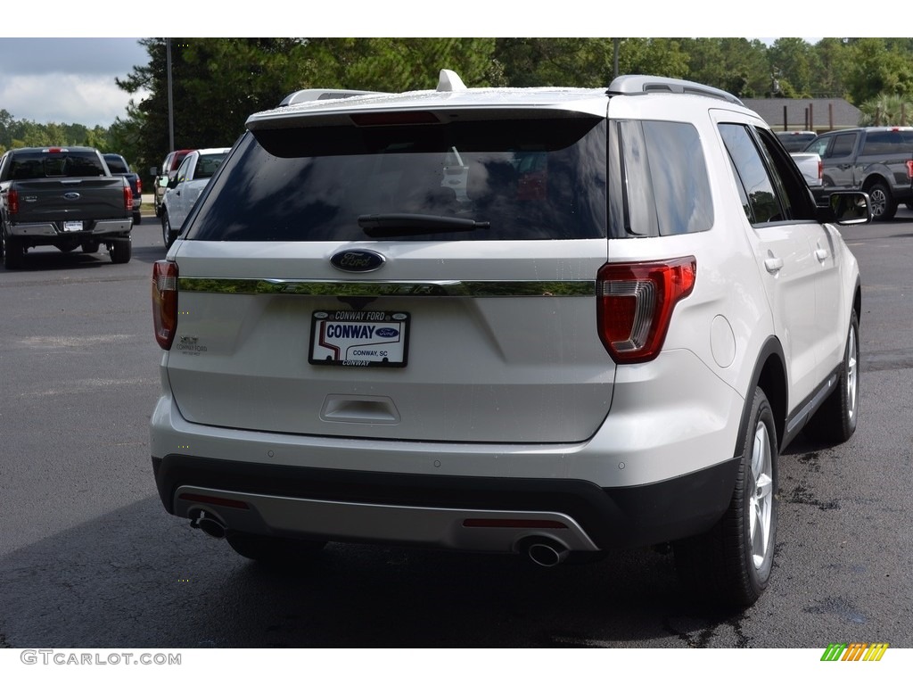 2017 Explorer XLT - White Platinum / Medium Light Camel photo #3