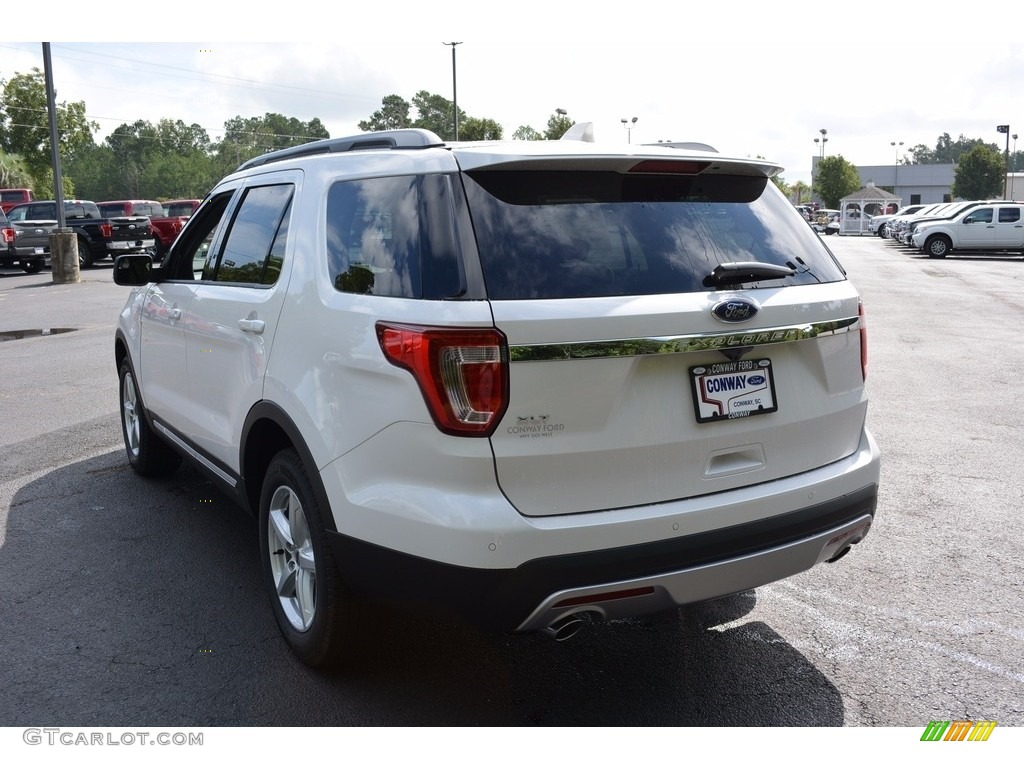 2017 Explorer XLT - White Platinum / Medium Light Camel photo #12