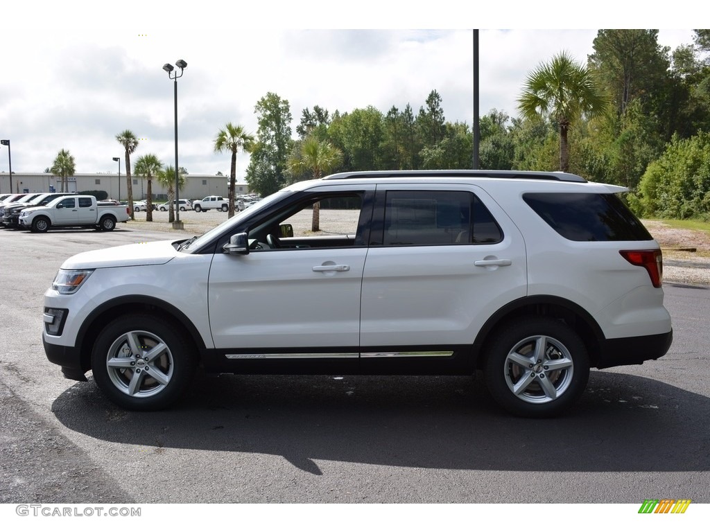 2017 Explorer XLT - White Platinum / Medium Light Camel photo #13