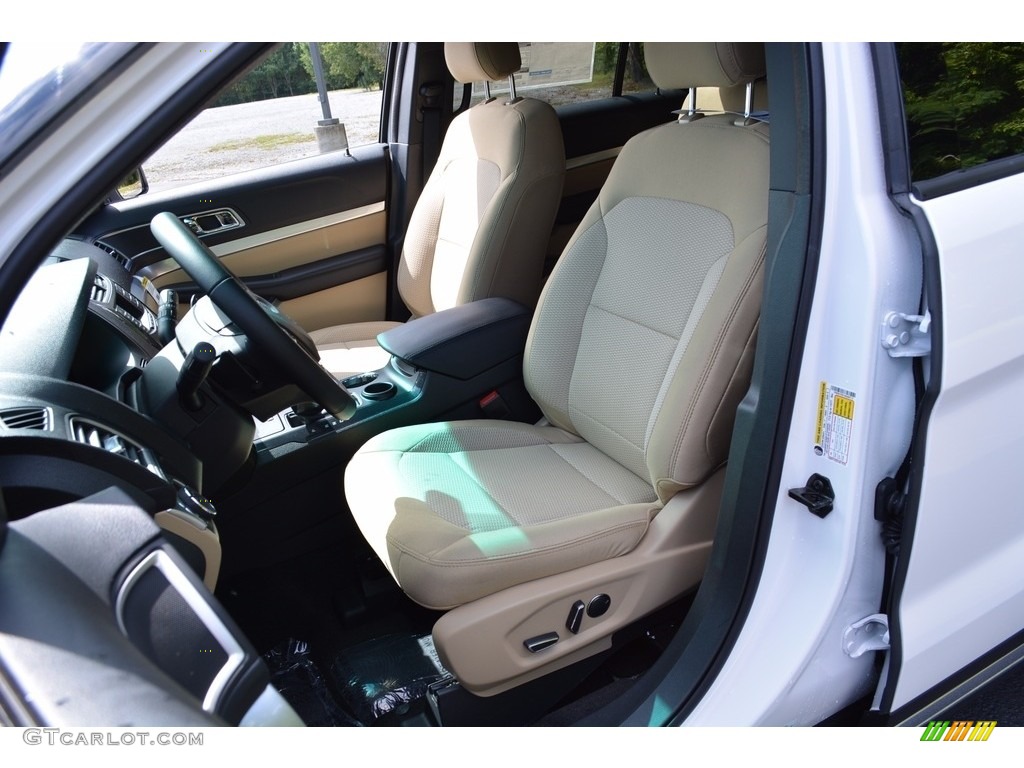 2017 Explorer XLT - White Platinum / Medium Light Camel photo #21