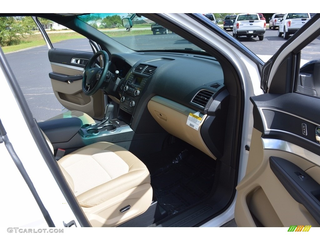 2017 Explorer XLT - White Platinum / Medium Light Camel photo #33