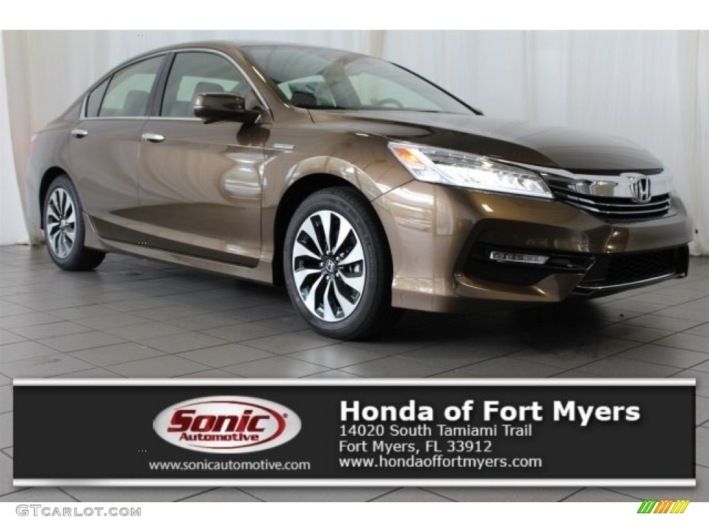 2017 Accord Hybrid Touring Sedan - Mandarin Gold Metallic / Black photo #1