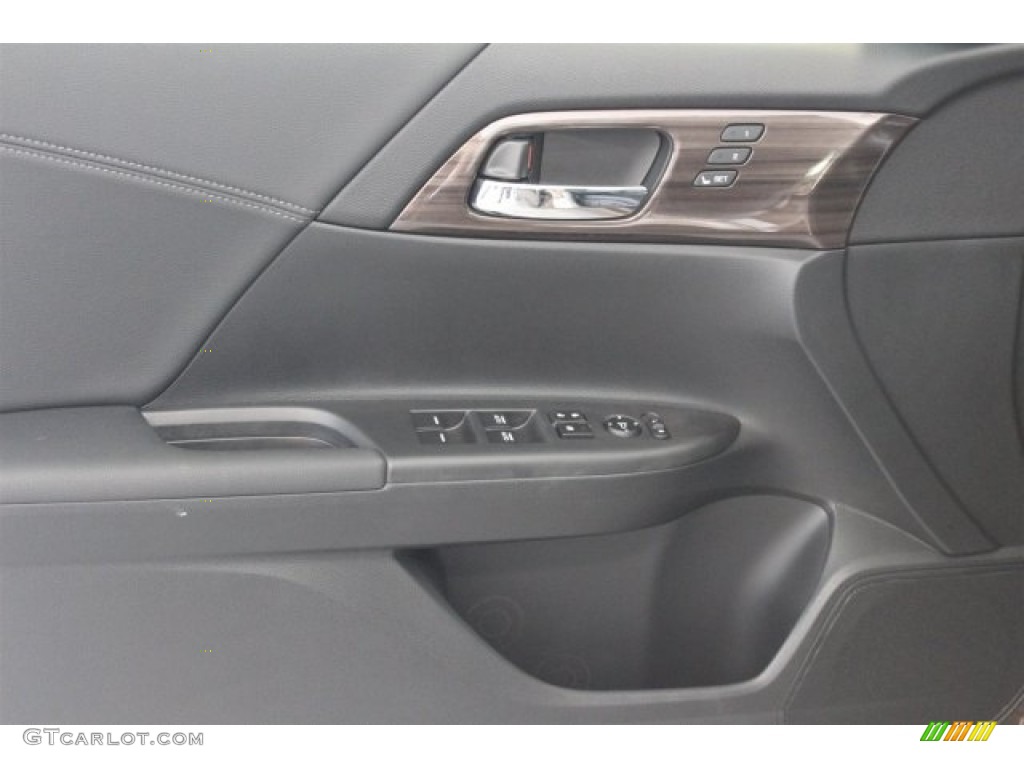 2017 Honda Accord Hybrid Touring Sedan Black Door Panel Photo #115679896