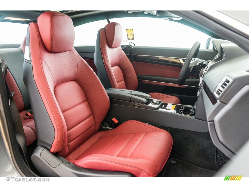 Red/Black Interior 2017 Mercedes-Benz E 400 Coupe Photo #115680094