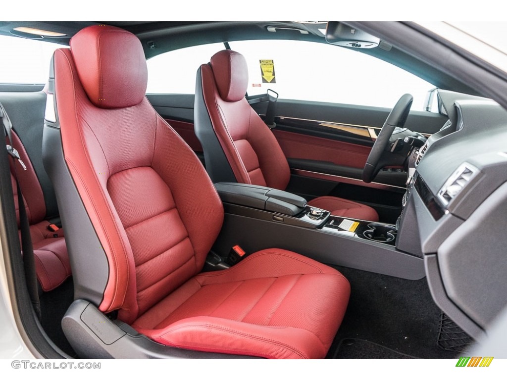 Red/Black Interior 2017 Mercedes-Benz E 400 Coupe Photo #115680403