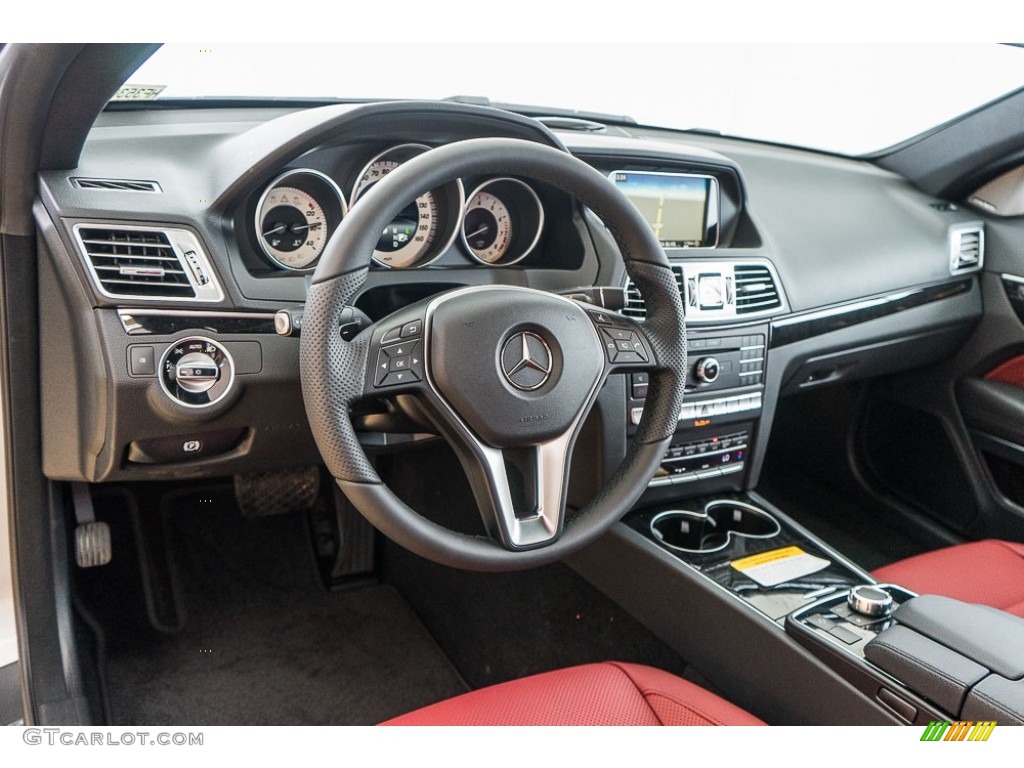 2017 Mercedes-Benz E 400 Coupe Red/Black Dashboard Photo #115680475