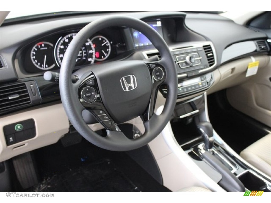 2017 Honda Accord LX Sedan Ivory Dashboard Photo #115680985