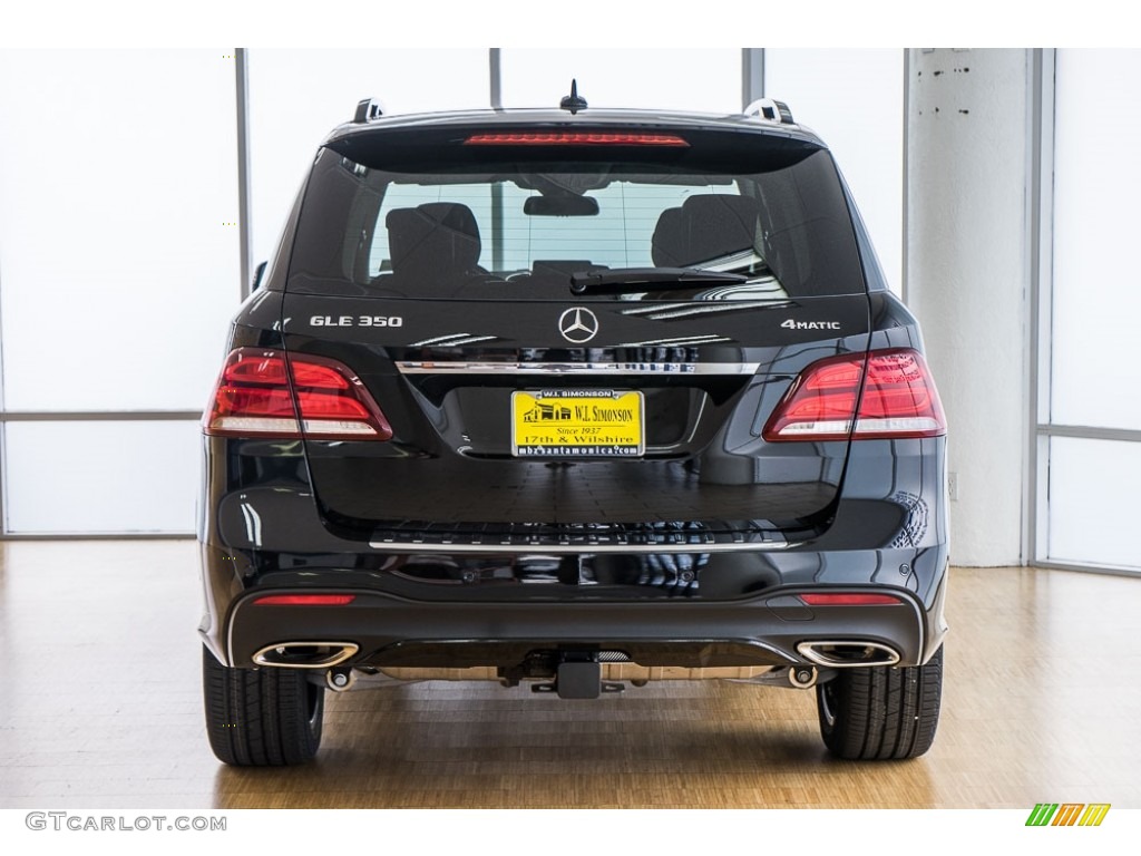 2017 GLE 350 4Matic - Obsidian Black Metallic / Porcelain/Black photo #4