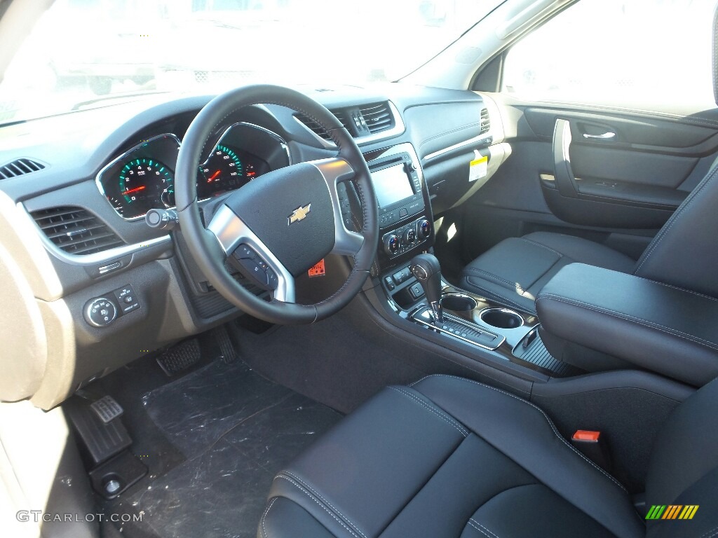 Ebony Interior 2017 Chevrolet Traverse LT Photo #115684735