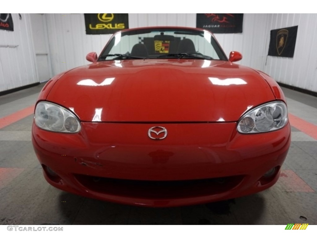 2002 MX-5 Miata LS Roadster - Classic Red / Tan photo #4
