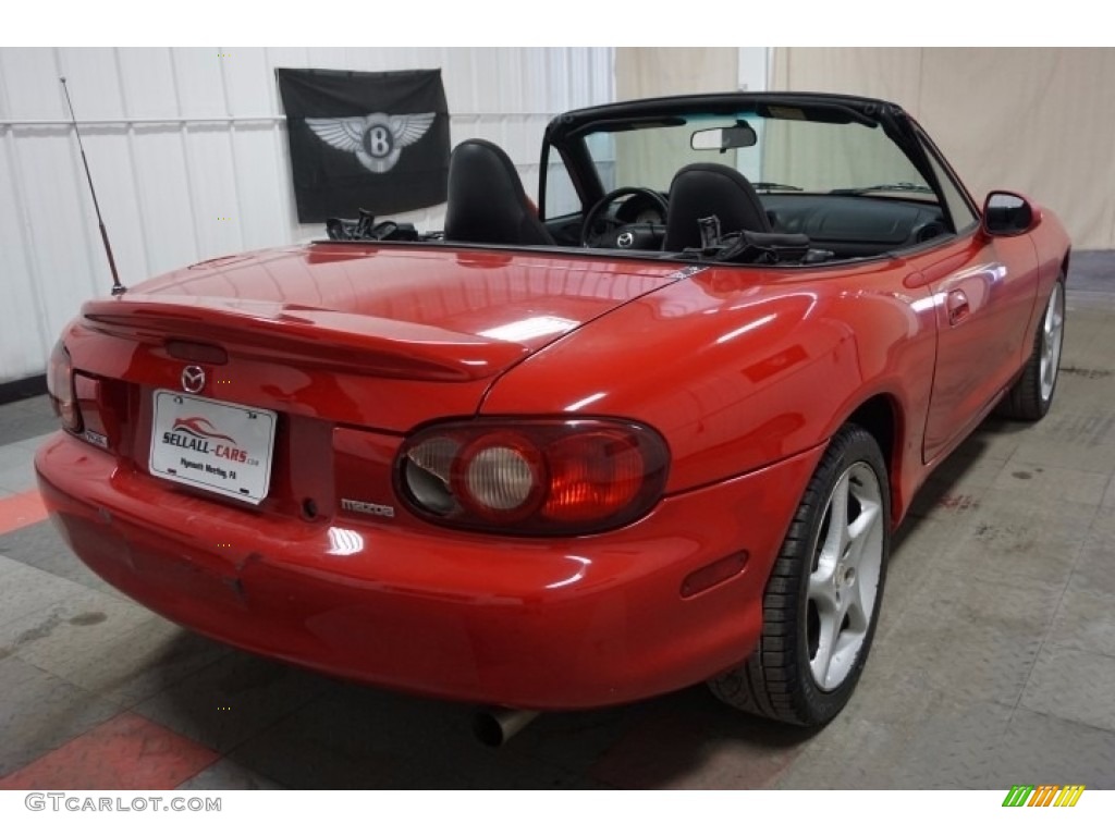 2002 MX-5 Miata LS Roadster - Classic Red / Tan photo #8
