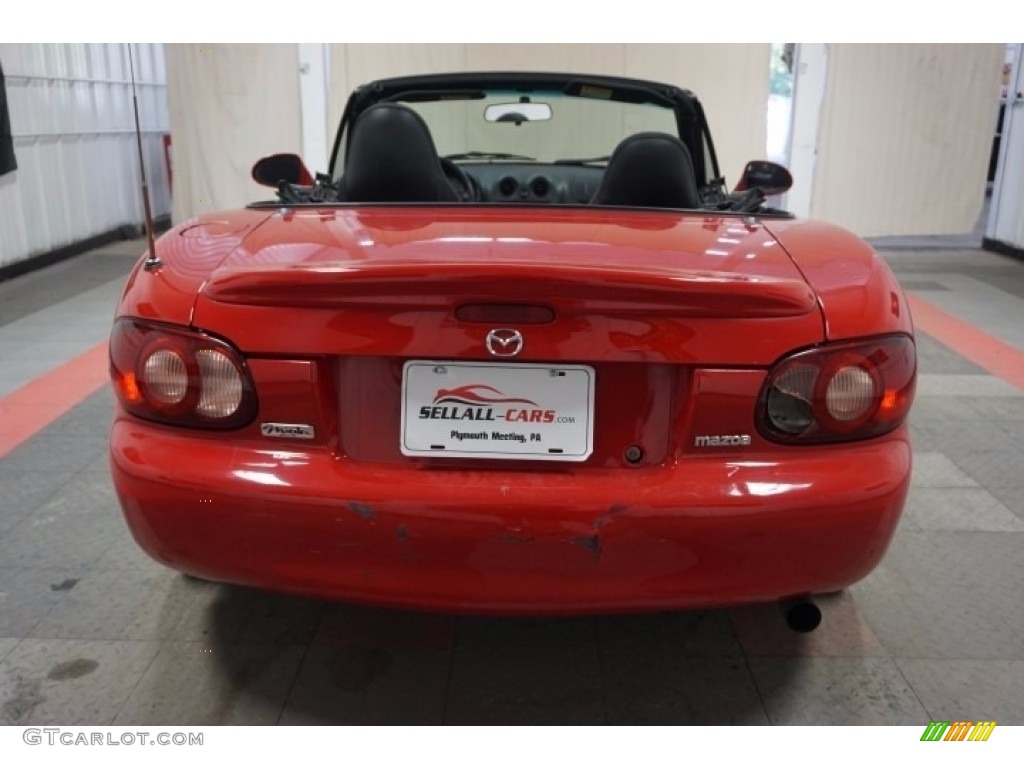 2002 MX-5 Miata LS Roadster - Classic Red / Tan photo #9