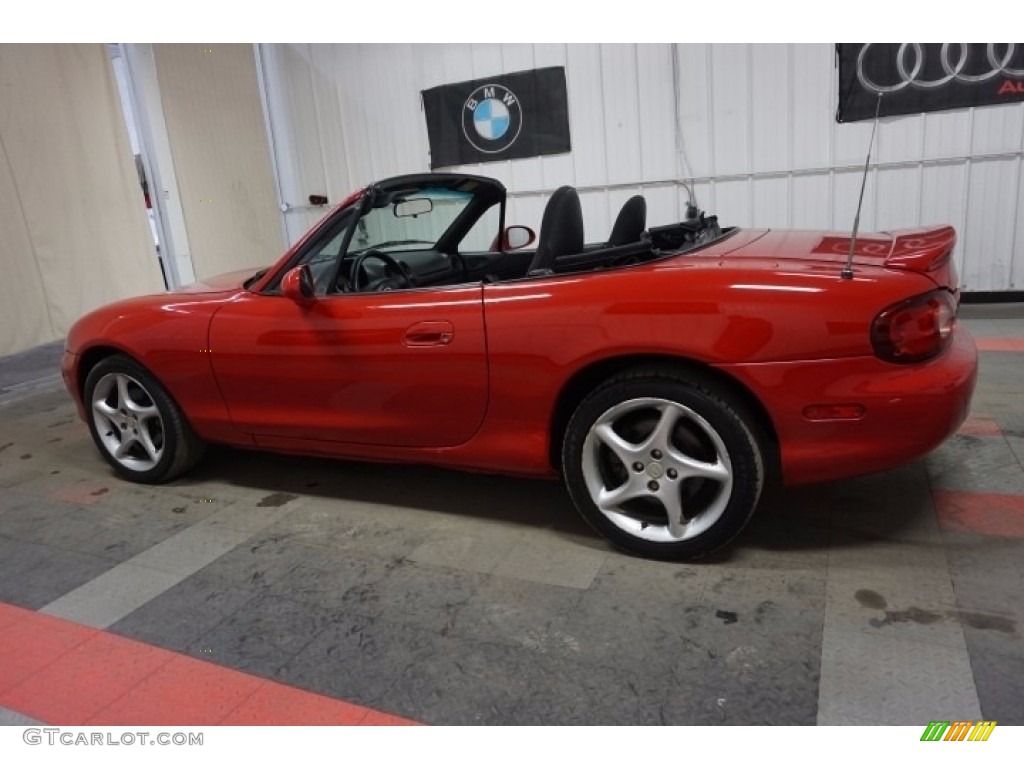 2002 MX-5 Miata LS Roadster - Classic Red / Tan photo #11