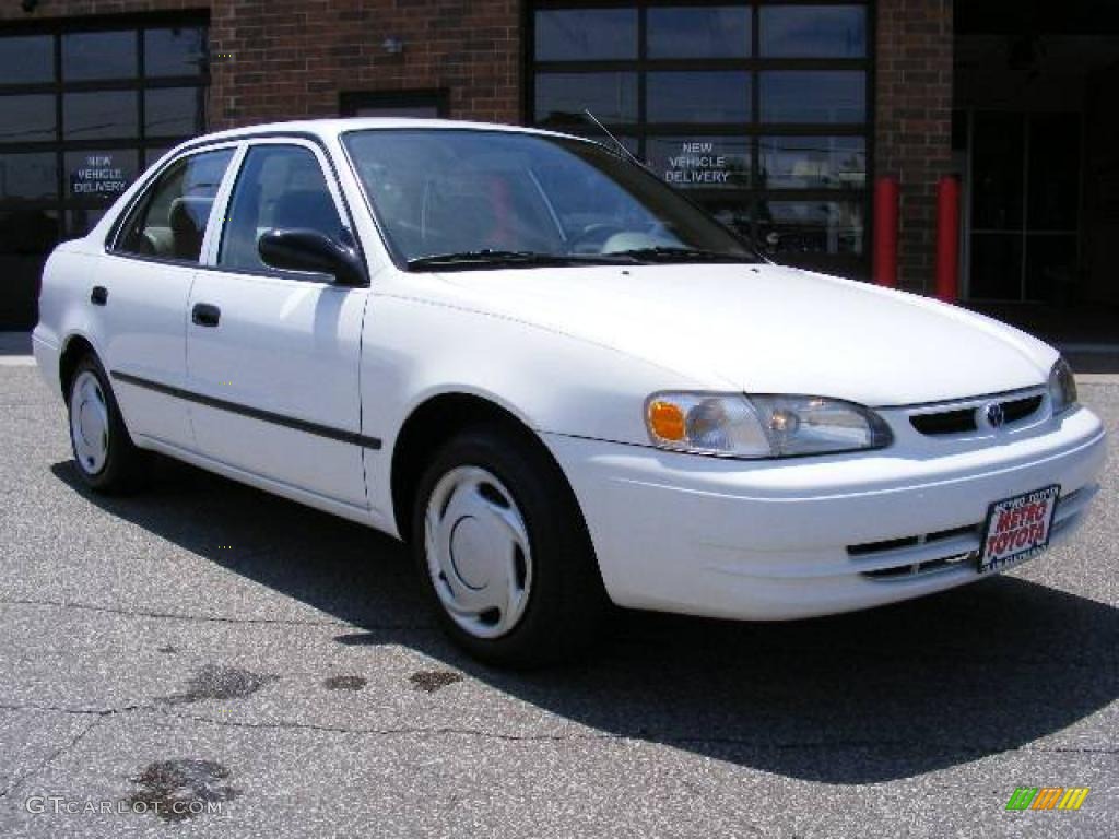 2000 Corolla CE - Super White / Pebble Beige photo #1