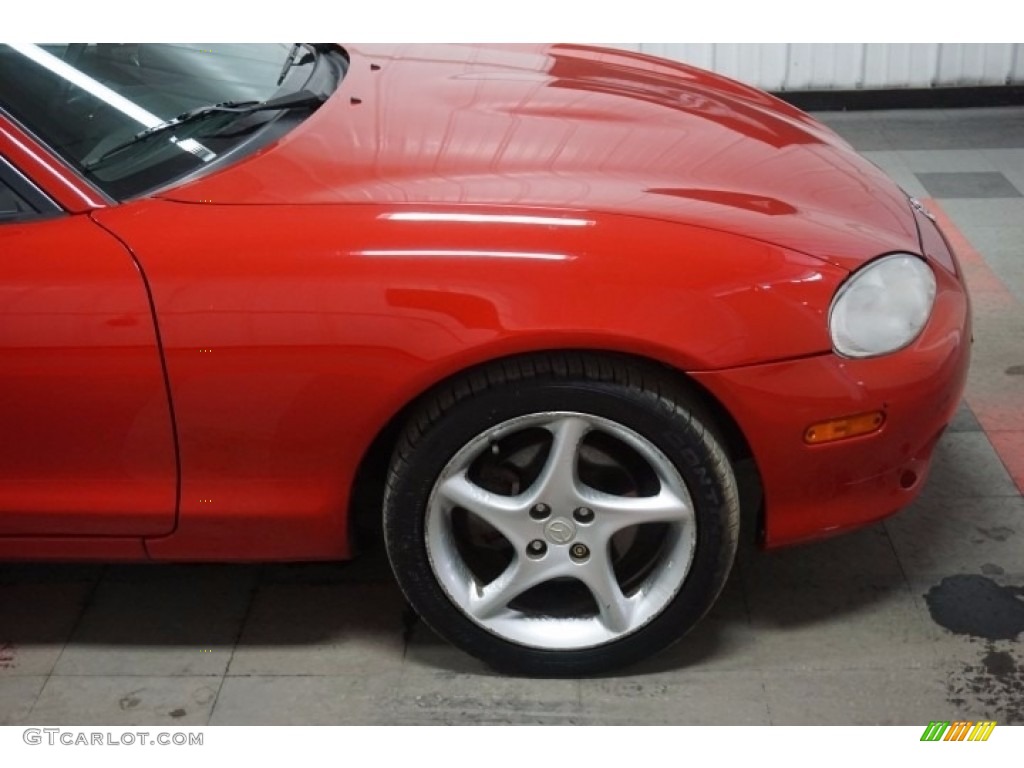 2002 MX-5 Miata LS Roadster - Classic Red / Tan photo #36