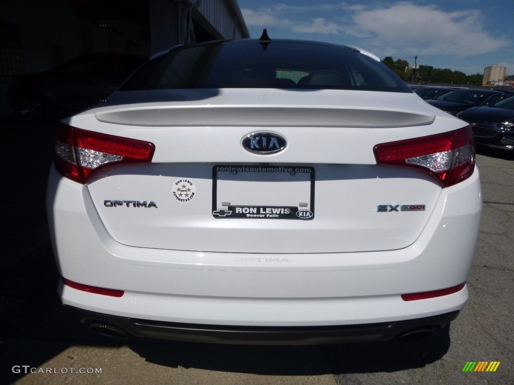 2012 Optima SX - Snow White Pearl / Black photo #3