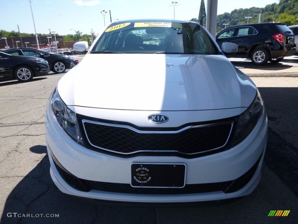 2012 Optima SX - Snow White Pearl / Black photo #7