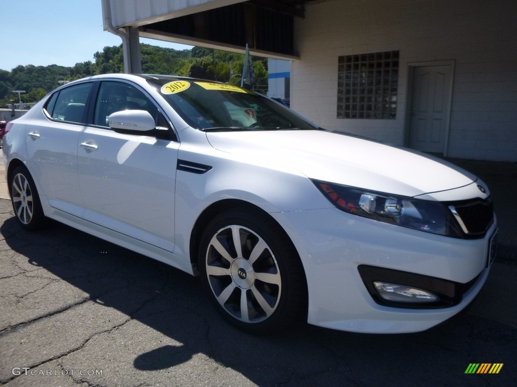 2012 Optima SX - Snow White Pearl / Black photo #8