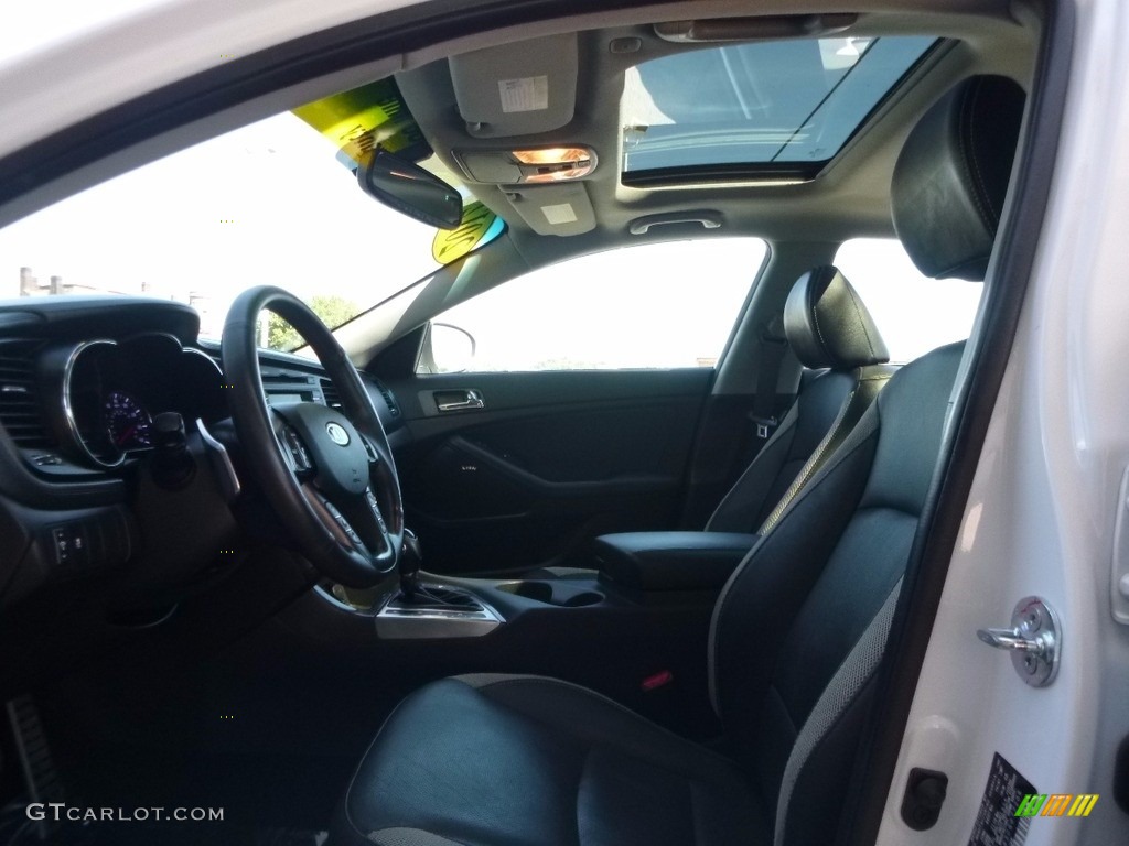 2012 Optima SX - Snow White Pearl / Black photo #10