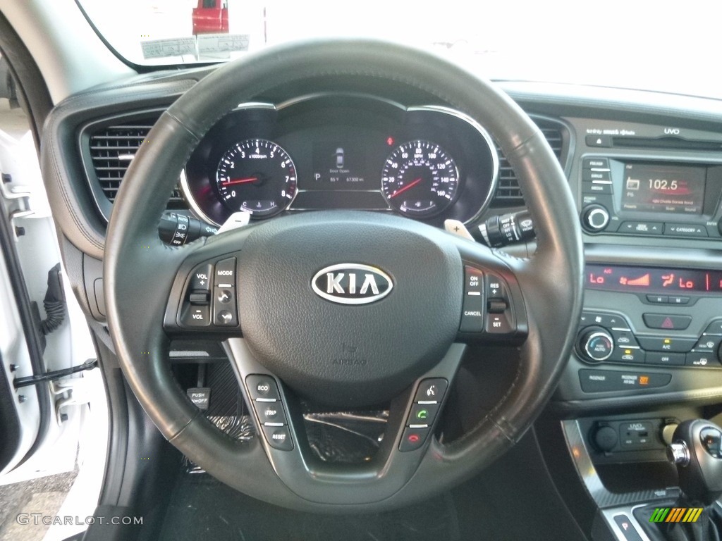 2012 Optima SX - Snow White Pearl / Black photo #17