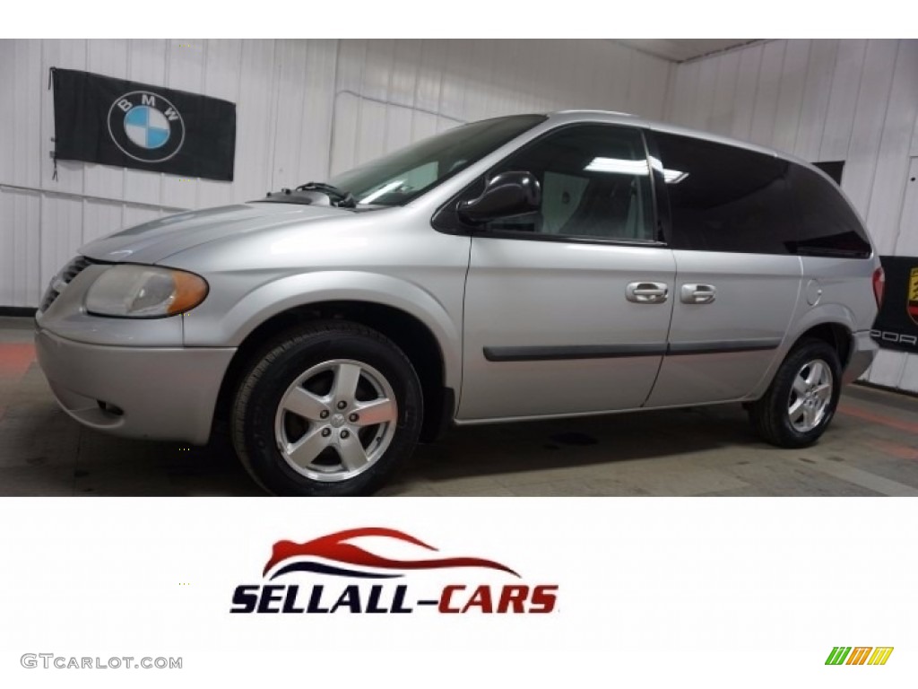 Bright Silver Metallic Dodge Caravan