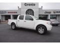 2013 Glacier White Nissan Frontier SV V6 Crew Cab  photo #1