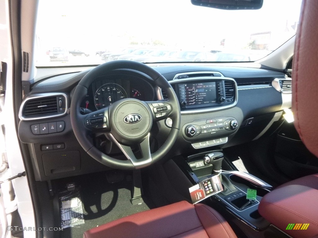 Black Interior 2017 Kia Sorento SX V6 AWD Photo #115688254