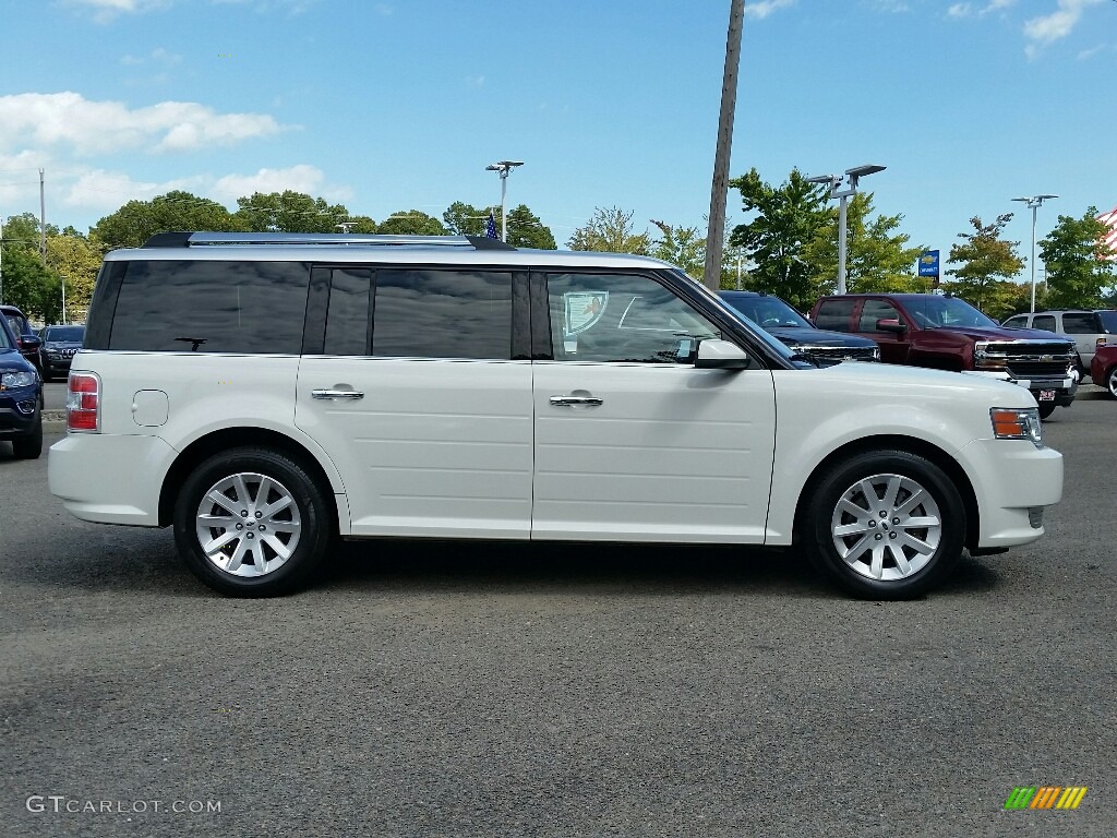 2009 Flex SEL AWD - White Suede Clearcoat / Charcoal Black photo #4