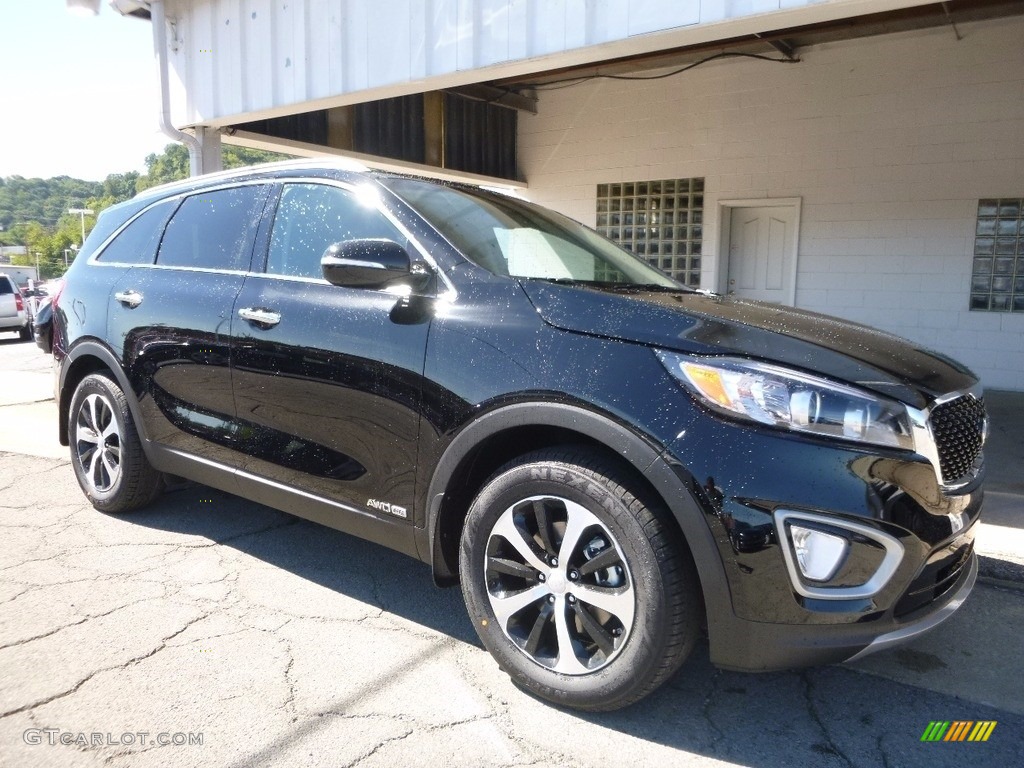 Ebony Black 2017 Kia Sorento EX V6 AWD Exterior Photo #115688620