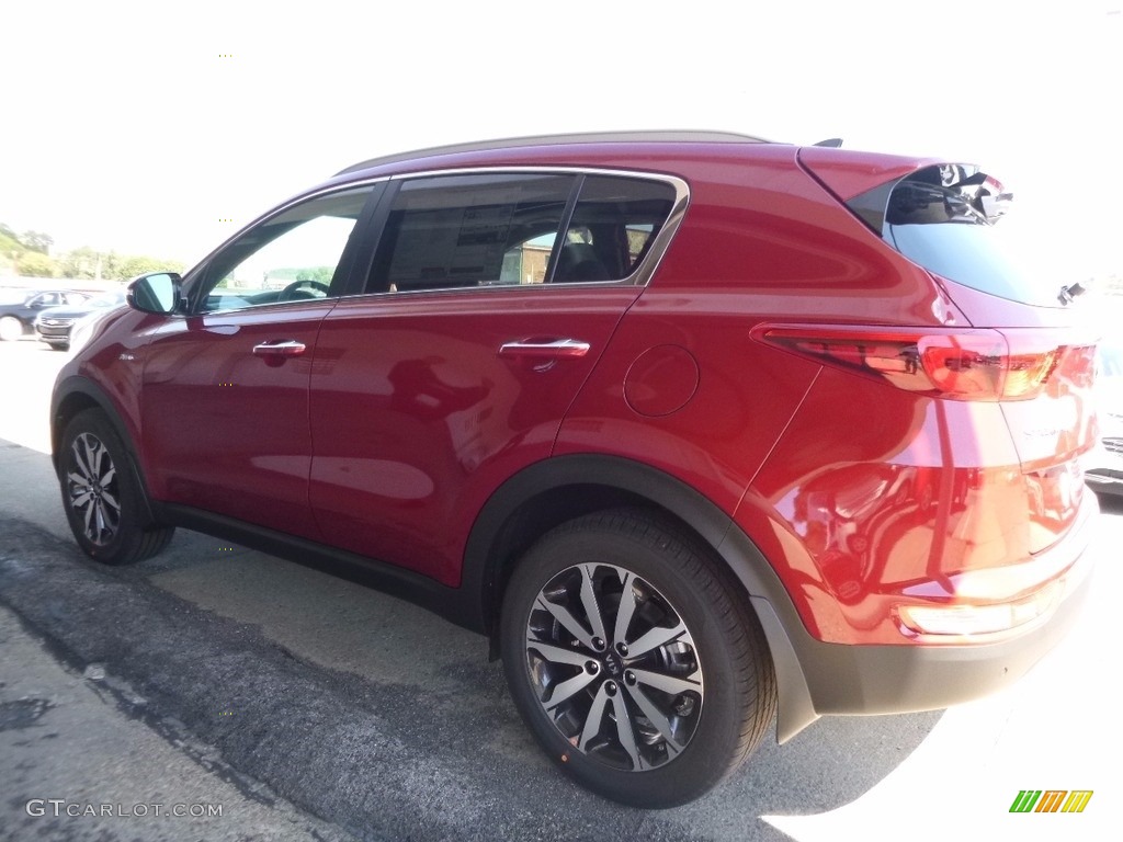 2017 Sportage EX AWD - Hyper Red / Black photo #4