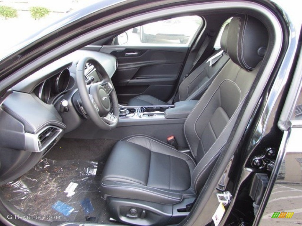 Jet Interior 2017 Jaguar XE 35t R-Sport Photo #115689391