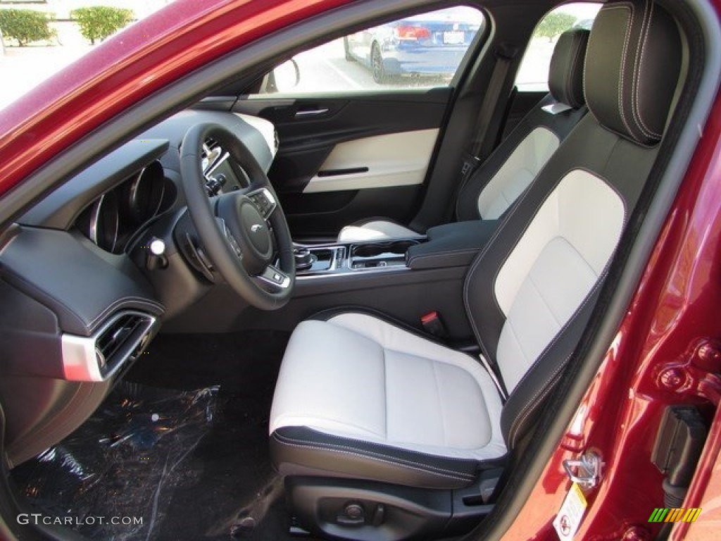 Jet/Light Oyster Interior 2017 Jaguar XE 35t R-Sport Photo #115689682
