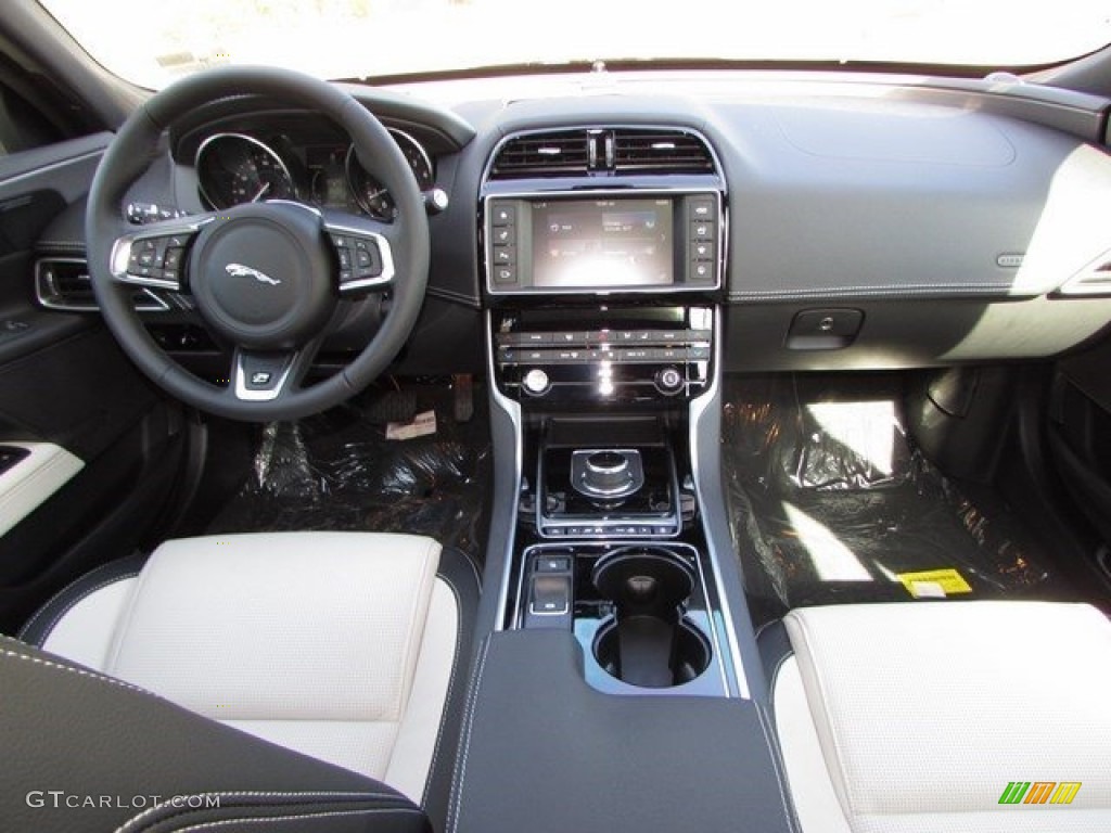 2017 Jaguar XE 35t R-Sport Jet/Light Oyster Dashboard Photo #115689694