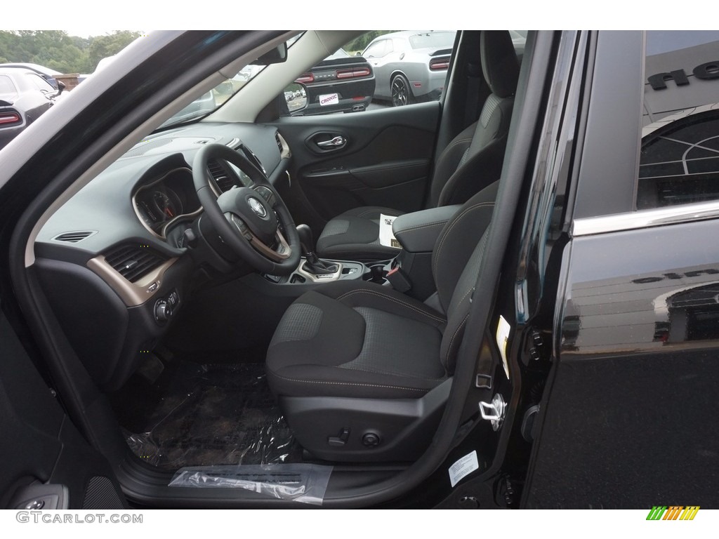 Black Interior 2017 Jeep Cherokee Latitude Photo #115689835