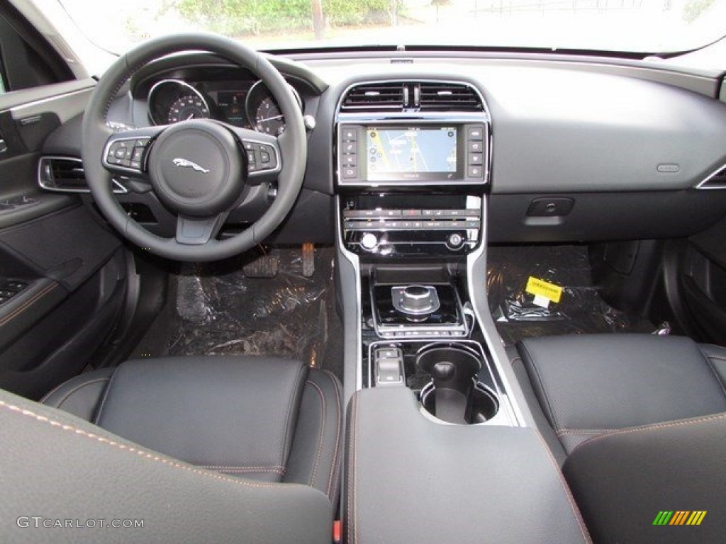 2017 Jaguar XE 20d R-Sport AWD Jet Dashboard Photo #115689985
