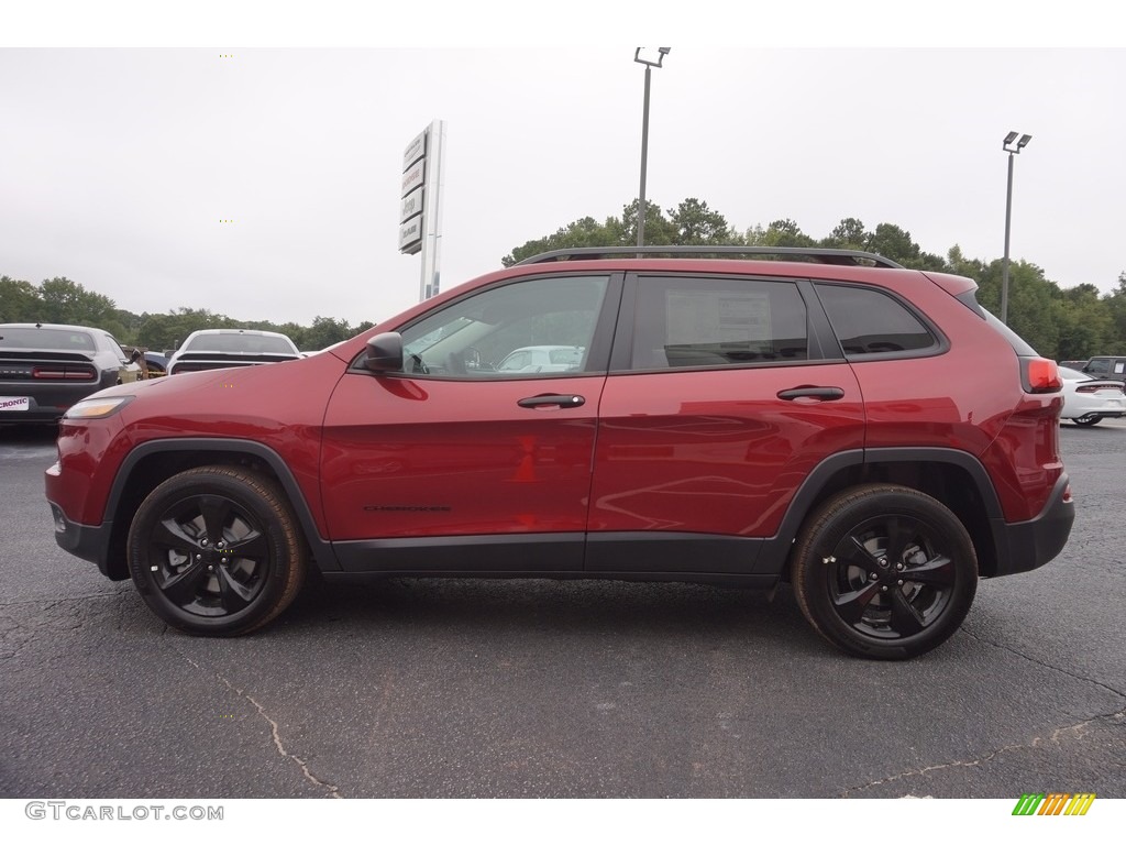 2017 Cherokee Sport Altitude - Deep Cherry Red Crystal Pearl / Black photo #4