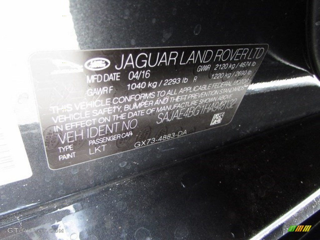 2017 XE Color Code LKT for Storm Grey Photo #115690762
