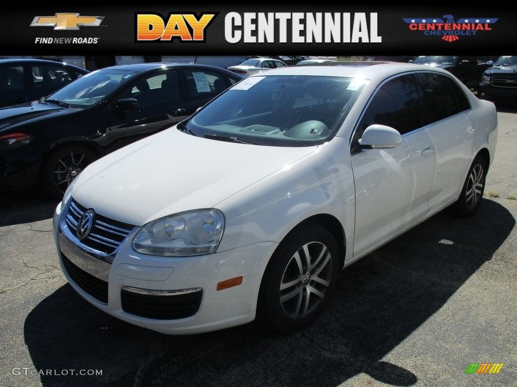 2006 Jetta 2.5 Sedan - Campanella White / Anthracite Black photo #1
