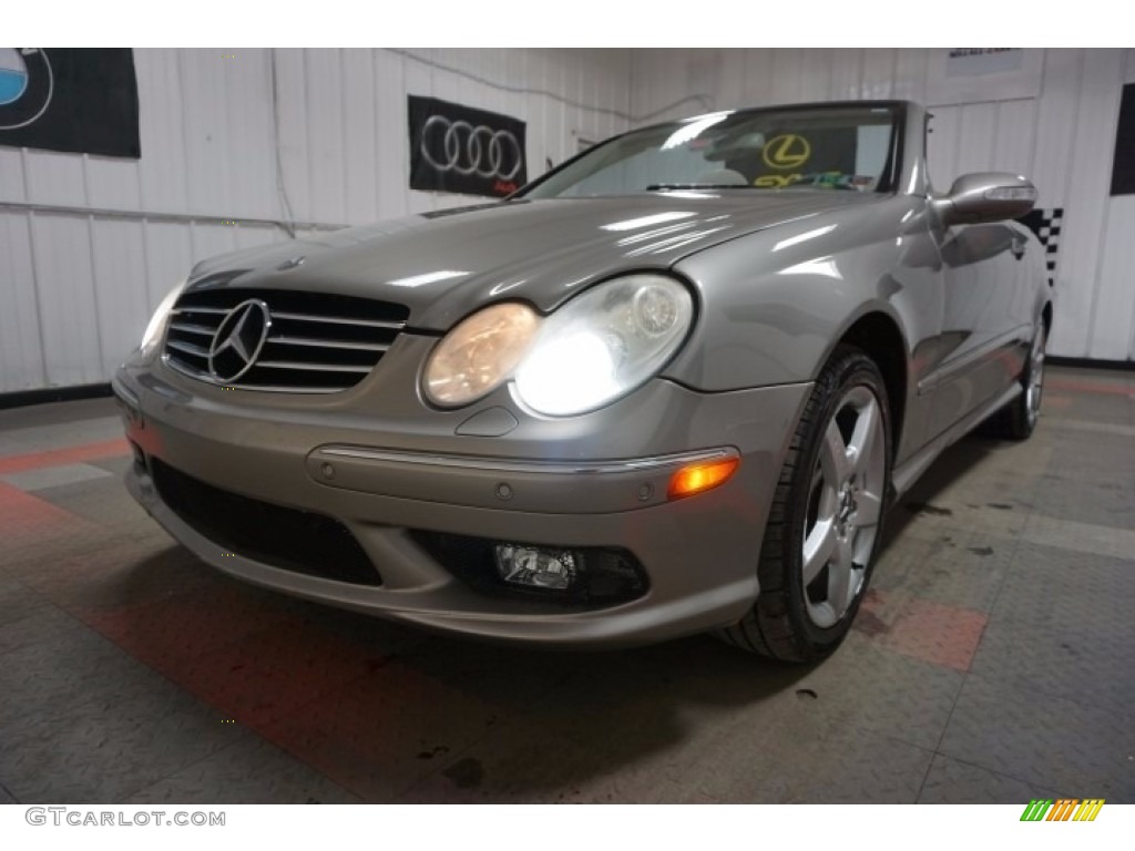 2005 CLK 500 Cabriolet - Diamond Silver Metallic / Ash photo #3