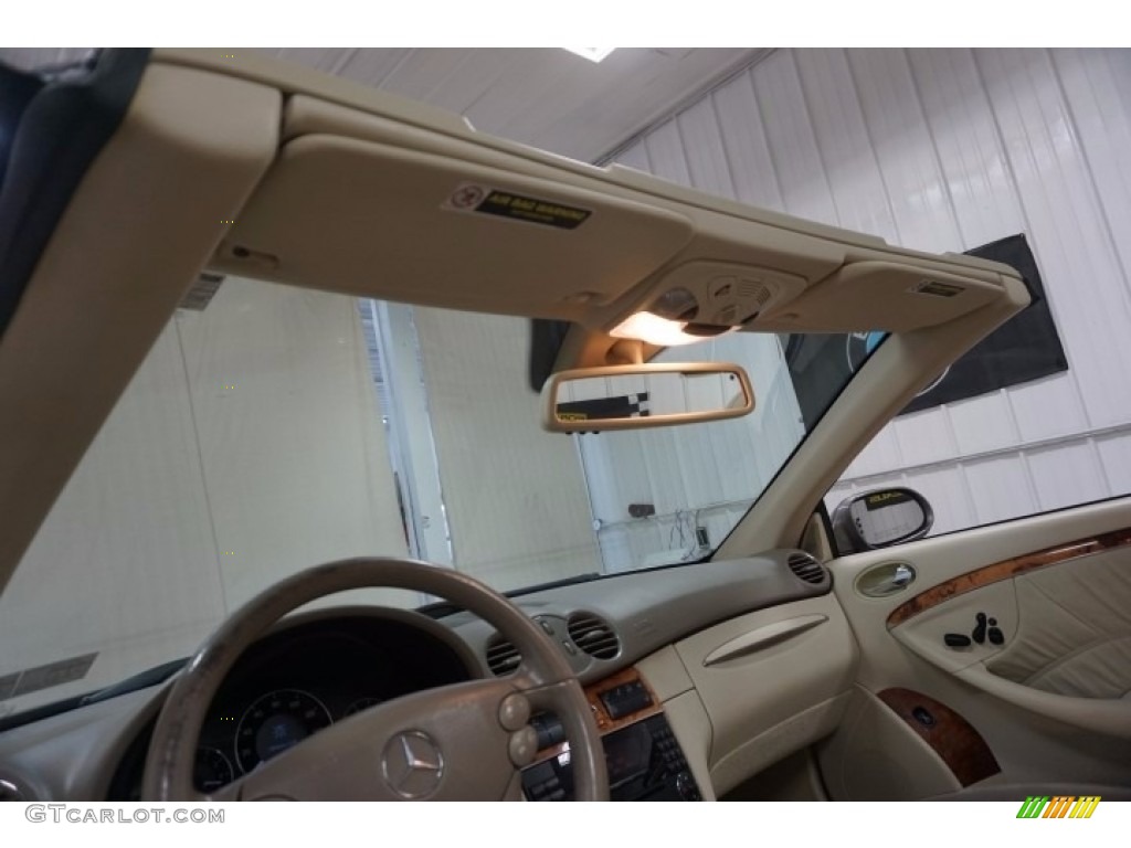 2005 CLK 500 Cabriolet - Diamond Silver Metallic / Ash photo #23