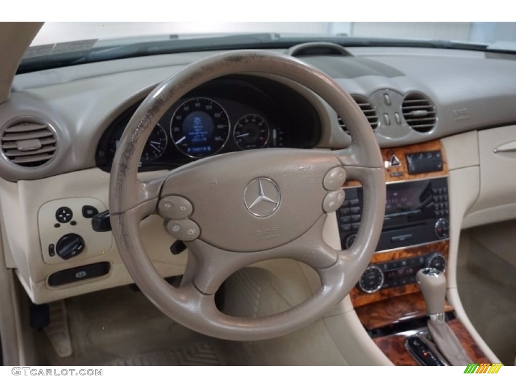 2005 CLK 500 Cabriolet - Diamond Silver Metallic / Ash photo #25