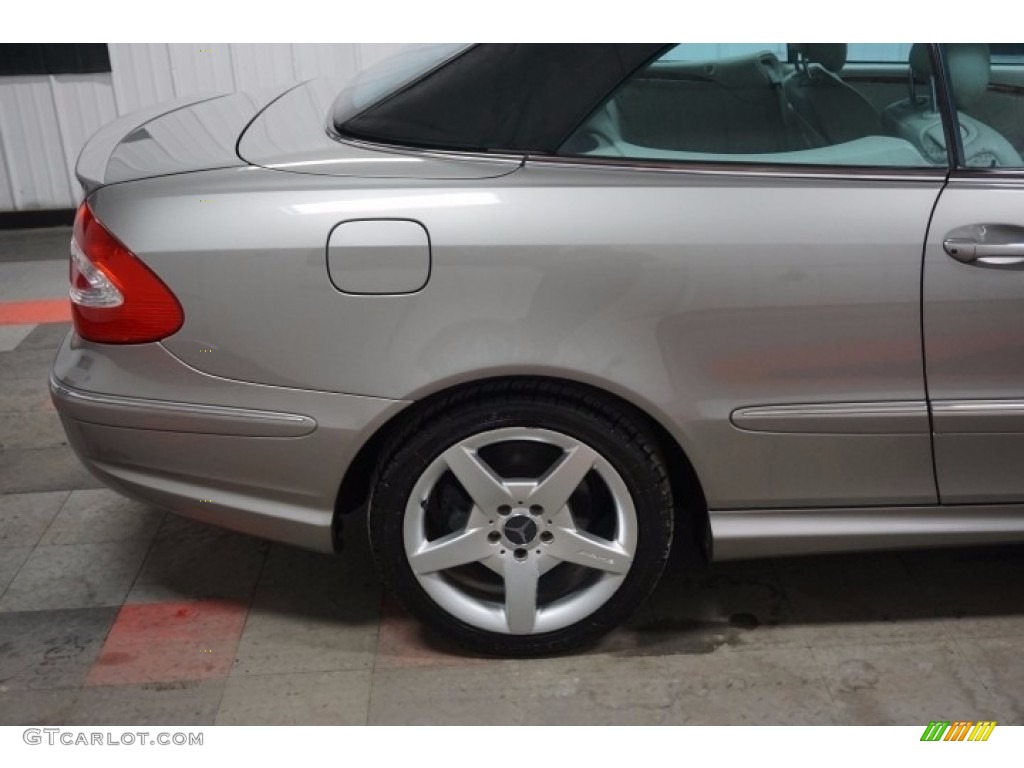 2005 CLK 500 Cabriolet - Diamond Silver Metallic / Ash photo #49