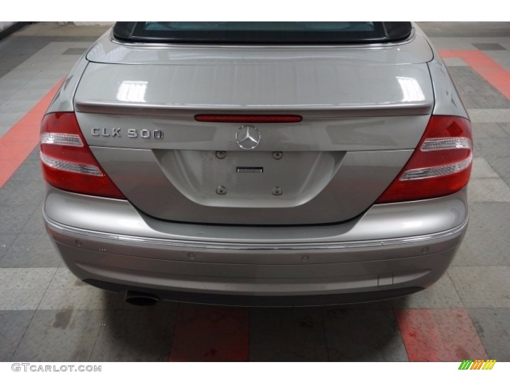 2005 CLK 500 Cabriolet - Diamond Silver Metallic / Ash photo #51