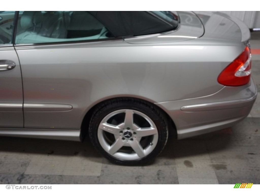2005 CLK 500 Cabriolet - Diamond Silver Metallic / Ash photo #52